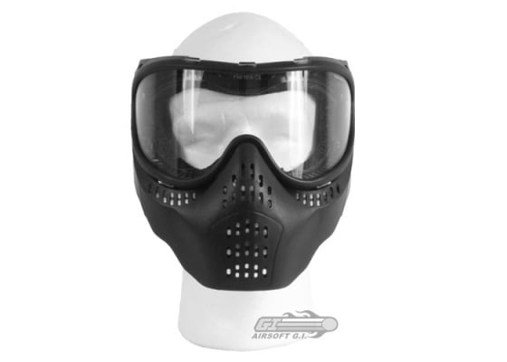 JT Tactical Airsoft Full Face Mask ( Black / Clear )