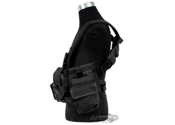 Pantac USA 1000D Cordura Active Shooter Chest Rig ( Black )