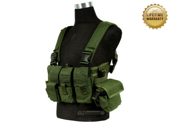 Pantac USA 1000D Cordura Active Shooter Chest Rig ( OD Green )