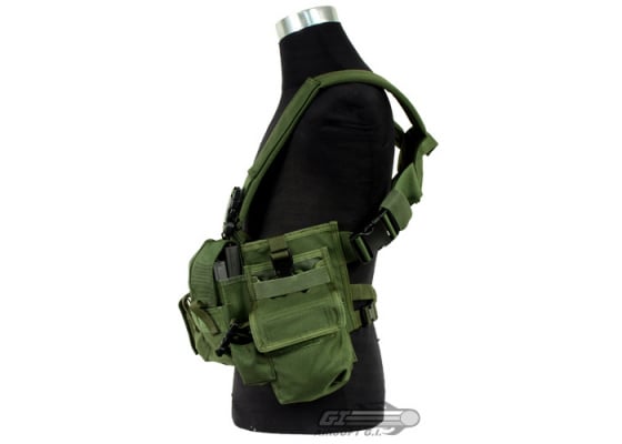 Pantac USA 1000D Cordura Active Shooter Chest Rig ( OD Green )