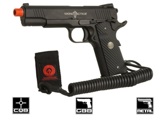 Socom Gear Vikiing Tactics M1911 GBB Airsoft Pistol ( Black )