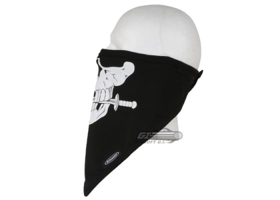 Schampa Jolly Pirate Skull Stretch Facemask ( Black )