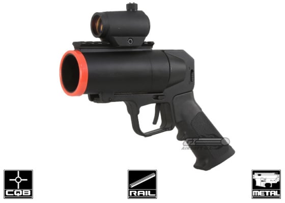 S-Thunder Universal Airsoft Metal 40mm Grenade Launcher Pistol ( Short Barrel )