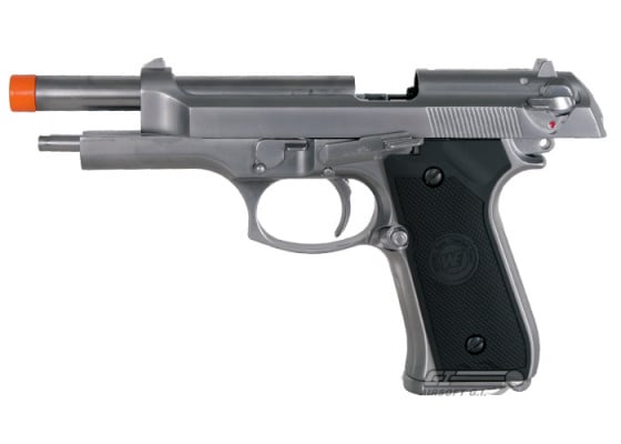 WE M92 Chrome GBB Airsoft Pistol ( Silver )