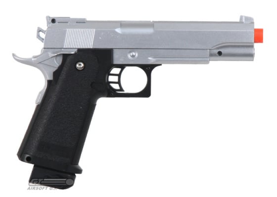 UK Arms G6 1911 Hi Capa 5.1 Spring Airsoft Pistol ( Silver )