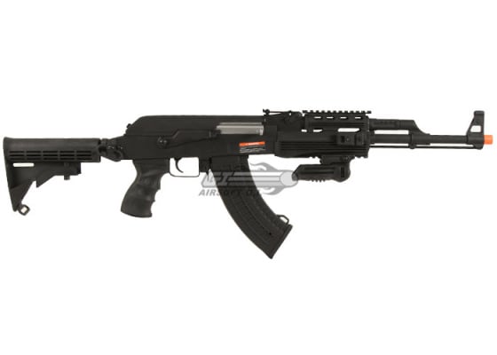 Lancer Tactical LT728C AK47 RIS AEG Airsoft Rifle ( Black )