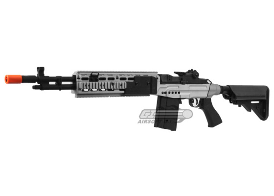 CYMA CM032EBR M14 EBR Sniper AEG Airsoft Rifle ( Silver / Black )