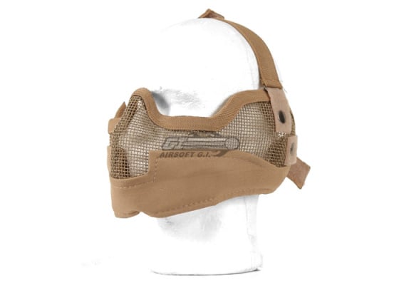 Emerson Tactical Metal Mesh Half Mask w/ Ear Protection ( Option )