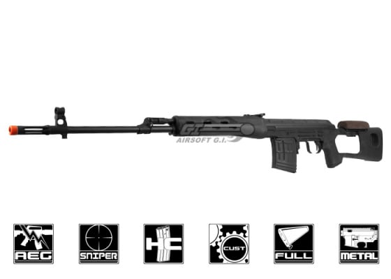 CYMA CM057A Dragunov SVD Sniper AEG Airsoft Rifle ( Black )