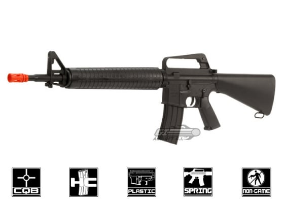 Well M16A1 M16A2 Spring Airsoft Rifle ( Black )