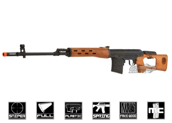 A&K Dragunov SVD-W Spring Sniper Airsoft Rifle ( Imitation Wood )