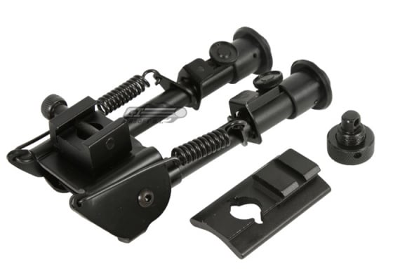 UTG Tactical Op Bipod w/ Swivel Stud & Picatinny Mount ( Black )