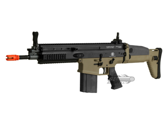 FN Herstal SCAR-H MK17 CQB Carbine AEG Airsoft Rifle by VFC ( Tan / Black )