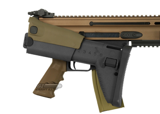 FN Herstal SCAR-L MK16 STD Carbine AEG Airsoft Rifle by VFC ( Black / Tan )