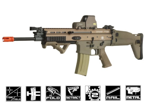 FN Herstal SCAR-L MK16 STD Carbine AEG Airsoft Rifle by VFC ( Tan )