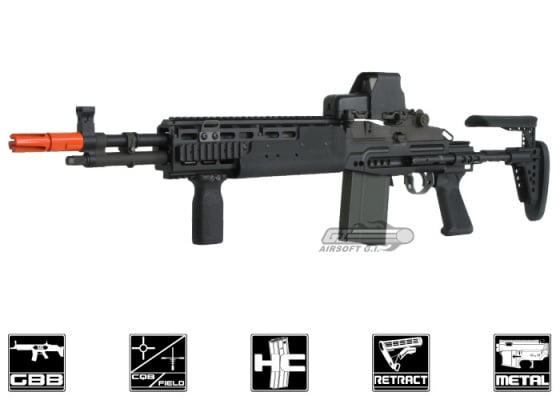 WE Full Metal M14 EBR GBB Rifle Airsoft Gun ( Black )