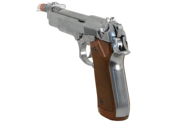 WE M925 Long GBB Airsoft Pistol ( Silver / Imitation Wood )