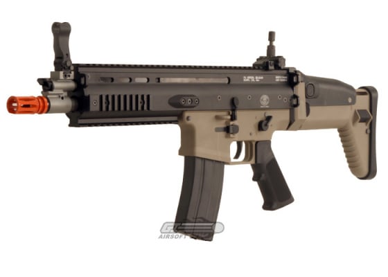 WE Open Bolt FN Herstal SCAR-L MK16 Carbine GBB Airsoft Rifle ( Tan / Black )