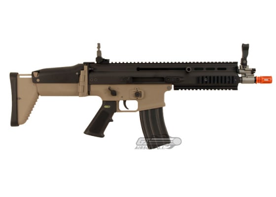 WE Open Bolt FN Herstal SCAR-L MK16 Carbine GBB Airsoft Rifle ( Tan / Black )