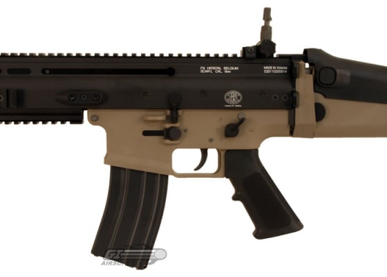 WE Open Bolt FN Herstal SCAR-L MK16 Carbine GBB Airsoft Rifle ( Tan / Black )