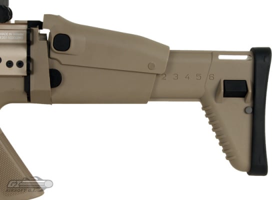 WE Open Bolt FN Herstal SCAR-L MK16 Carbine GBB Airsoft Rifle ( Tan )