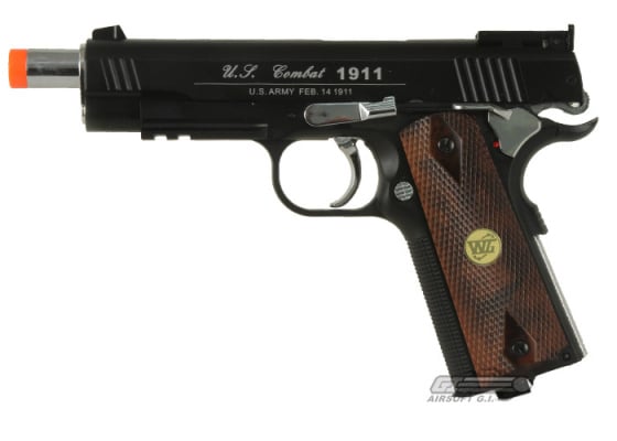 WG Xtreme Special 1911 CO2 Airsoft Pistol ( Black / Imitation Wood )