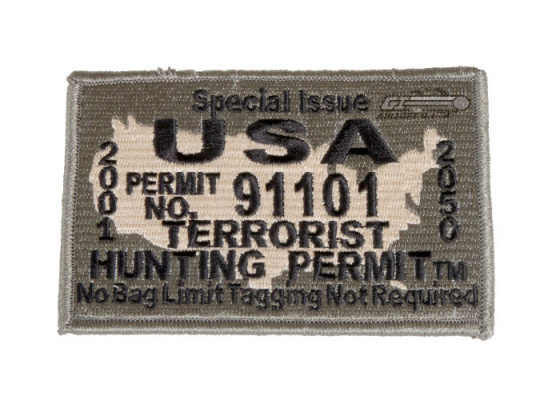 ZI USA Terrorist Hunting Permit Patch