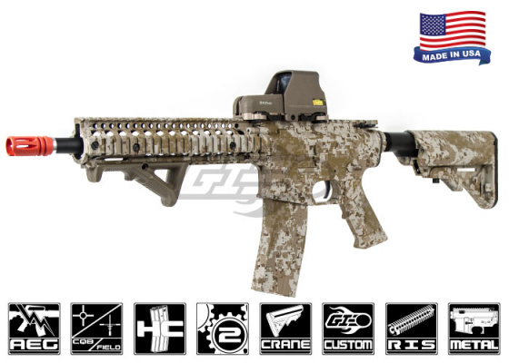 Airsoft GI FMG4-18 Daniel Defense RIS Short Next Gen. Carbine AEG Airsoft Rifle ( Hydro-Dipped Desert Digital )