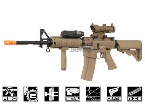 G&G TR16 R4 Commando DST M4 Carbine Blowback AEG Airsoft Rifle ( Tan )