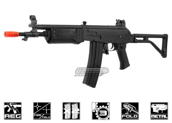 King Arms Galil SAR Carbine AEG Airsoft Rifle ( Black )