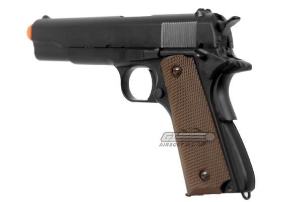 KJW M1911 Government Single Stack GBB Airsoft Pistol ( Black )