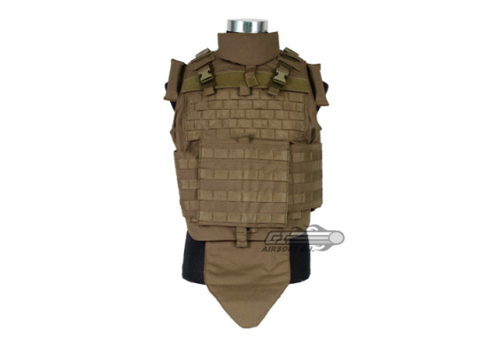 Pantac USA 1000D Cordura Interceptor Plate Carrier ( Medium / Coyote / Tactical Vest )