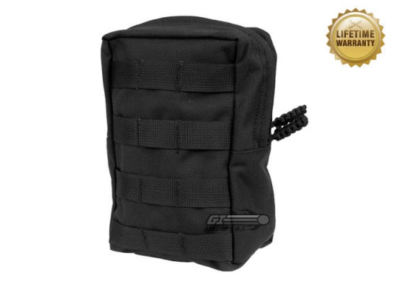 Pantac USA 1000D Cordura Molle Vertical Utility Pouch ( Black )