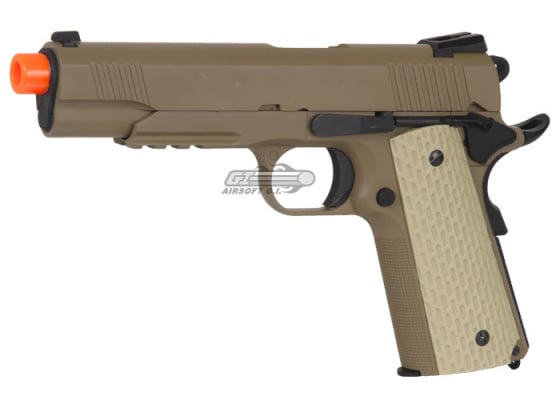 WE Desert Warrior 1911 GBB Airsoft Pistol ( Tan )