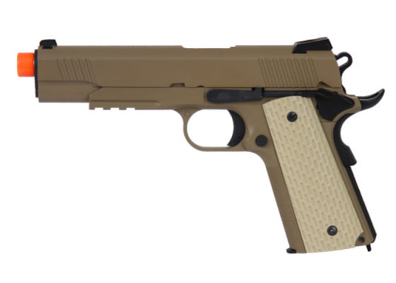 WE Desert Warrior 1911 GBB Airsoft Pistol ( Tan )