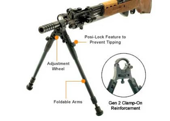 Universal Barrel Mount Bipod