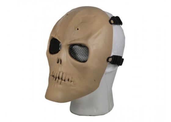 Bravo Airsoft Tactical Gear Full Face Skull Mask ( Tan )