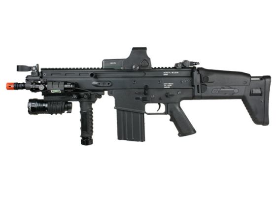 Classic Army Full Metal MK17-H AEG Airsoft Rifle ( Black )