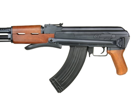CYMA CM028S AK47S Carbine AEG Airsoft Rifle ( Black / Imitation Wood )