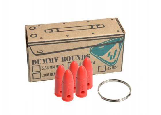 Strike Industries 9mm Dummy Rounds w/ Key Ring ( Red )