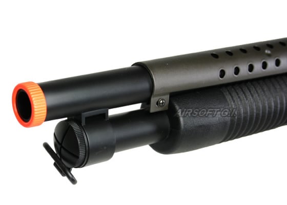 Double Eagle M58A Full Stock Spring Airsoft Shotgun ( Black )