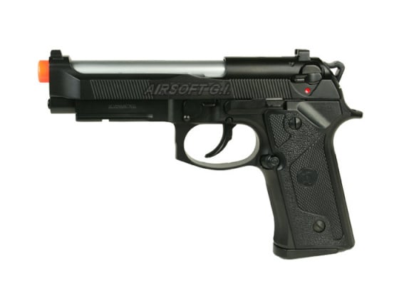 KJW IAFM M9 Elite GBB Airsoft Pistol ( Black / Silver )