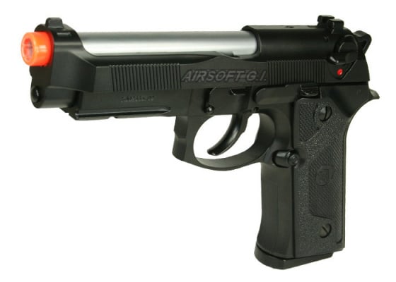 KJW IAFM M9 Elite GBB Airsoft Pistol ( Black / Silver )