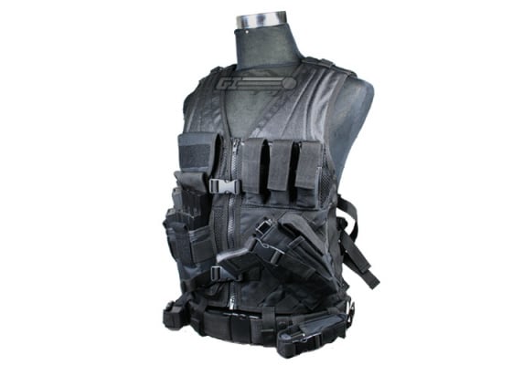 Condor Outdoor Crossdraw Tactical Vest ( Black / M - L )