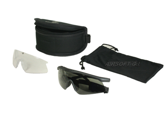 Revision Sawfly Shooting Glasses Essential Kit Large Frame ( Black )