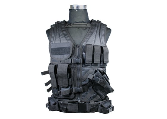 Condor Outdoor Crossdraw Tactical Vest ( Black / M - L )