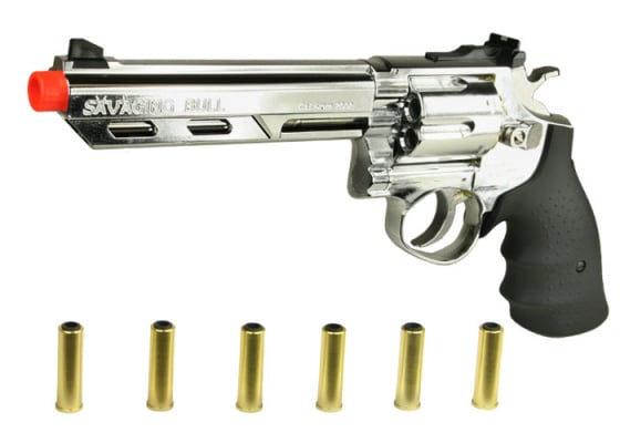 HFC Savaging Bull 6" Revolver Gas Airsoft Pistol ( Silver )