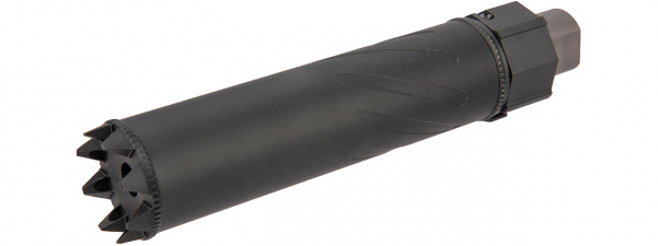 5KU SOCOM556MG Monster QD 7.5" Mock Suppressor / Barrel Extension Fluted ( Black )