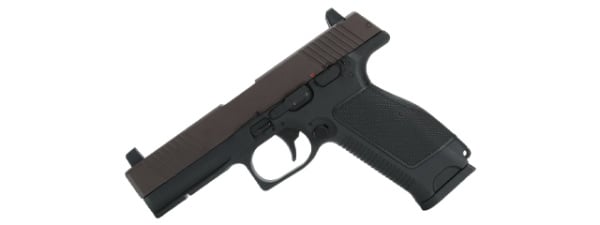 Kizuna Works MKW Full Sized Gas Blowback Airsoft Pistol (Metal/Cerakote Brown)