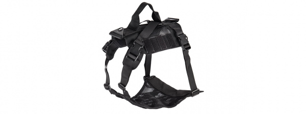 G-Force Mesh Adjustable Tactical Dog Vest ( Black )